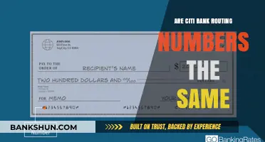 Routing Numbers at Citi Bank: Are They All the Same?
