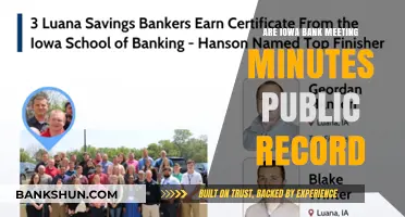Iowa Bank Meeting Minutes: Public Access or Private?