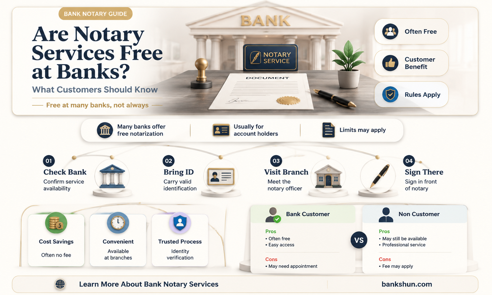 do banks provide notary servoces for free