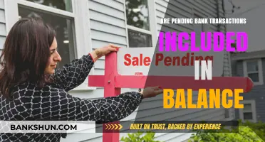 Bank Balance: Pending Transactions Included or Not?