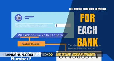 Routing Numbers: Unique to Each Bank or Universal?