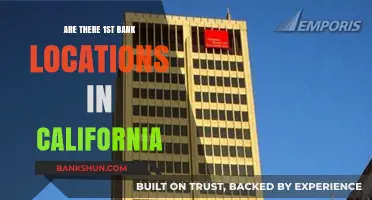Where are 1st Bank Branches in California?