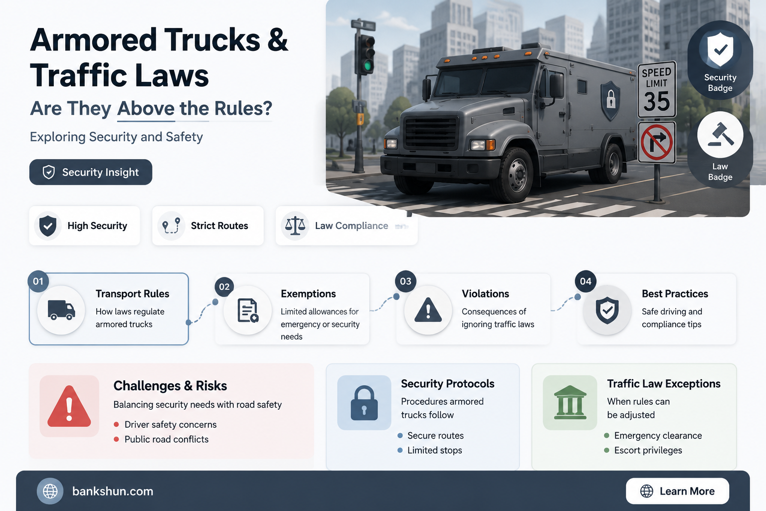 do armored bank trucks obey traffic laws