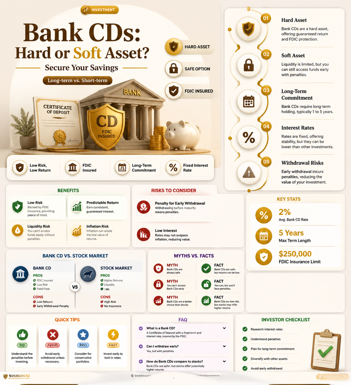 are bank cds considered a hard asset