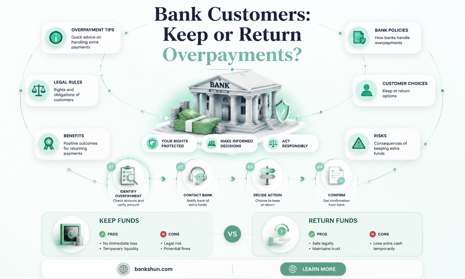 do bank customers have to return overpayments