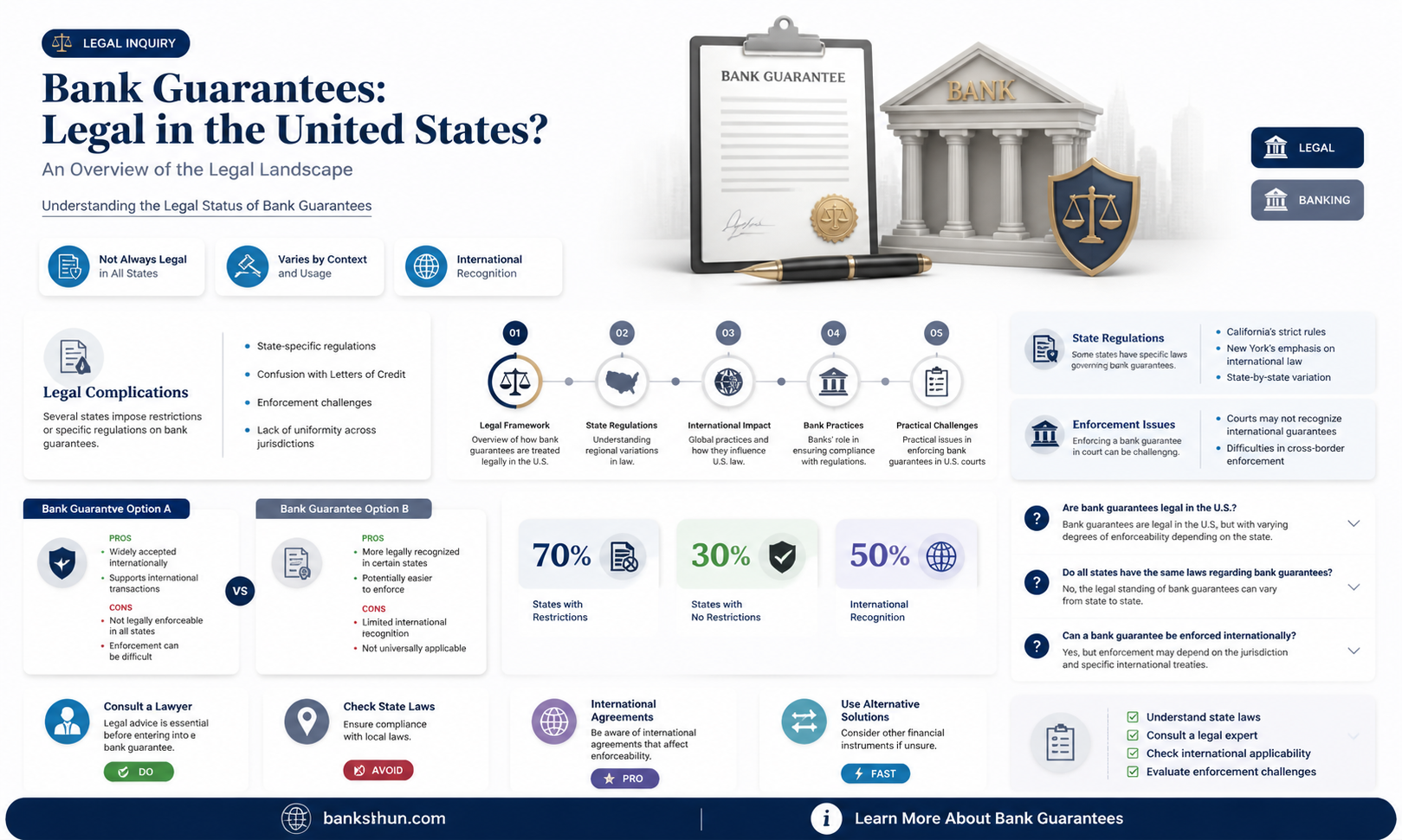 are bank guarantees leagal in united states