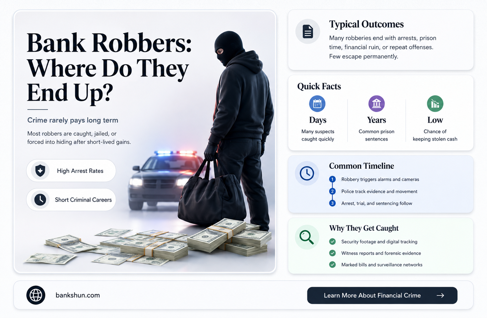 do bank robbers go to federal prison