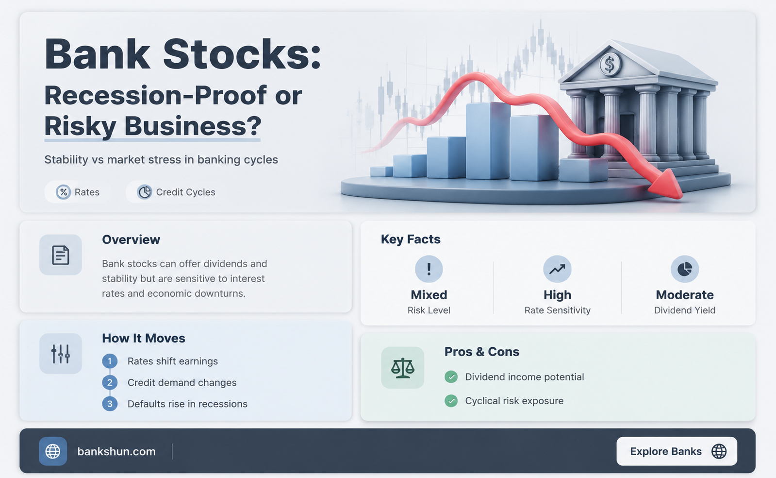 are bank stocks good during a recession