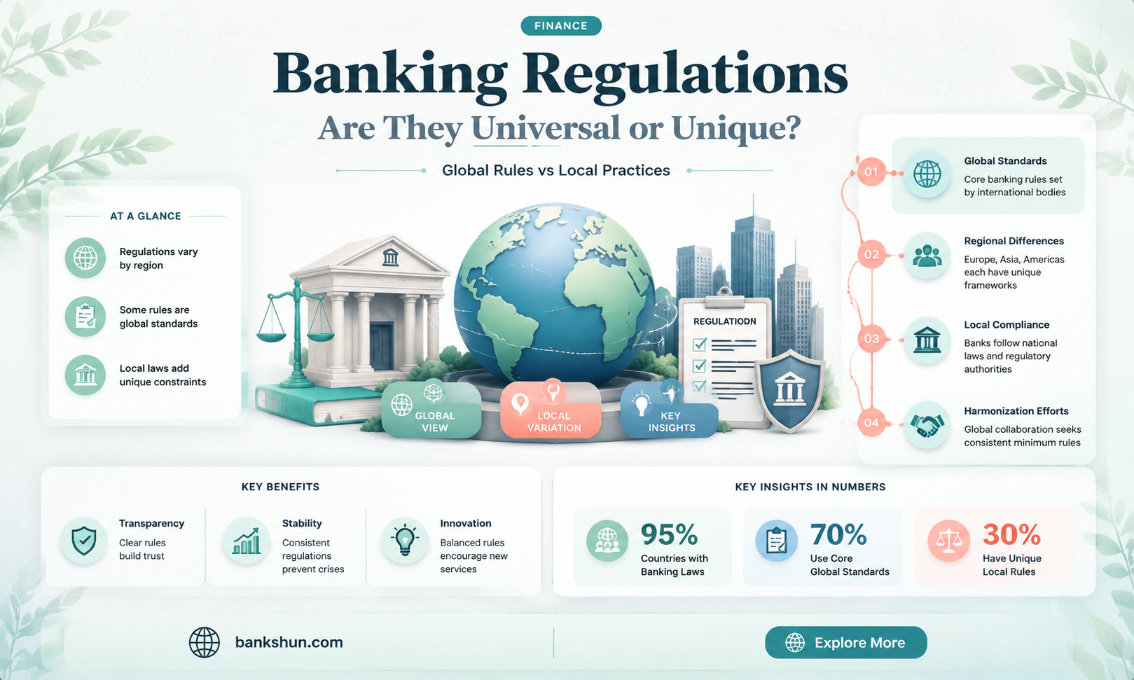 do all banks follow the same regations