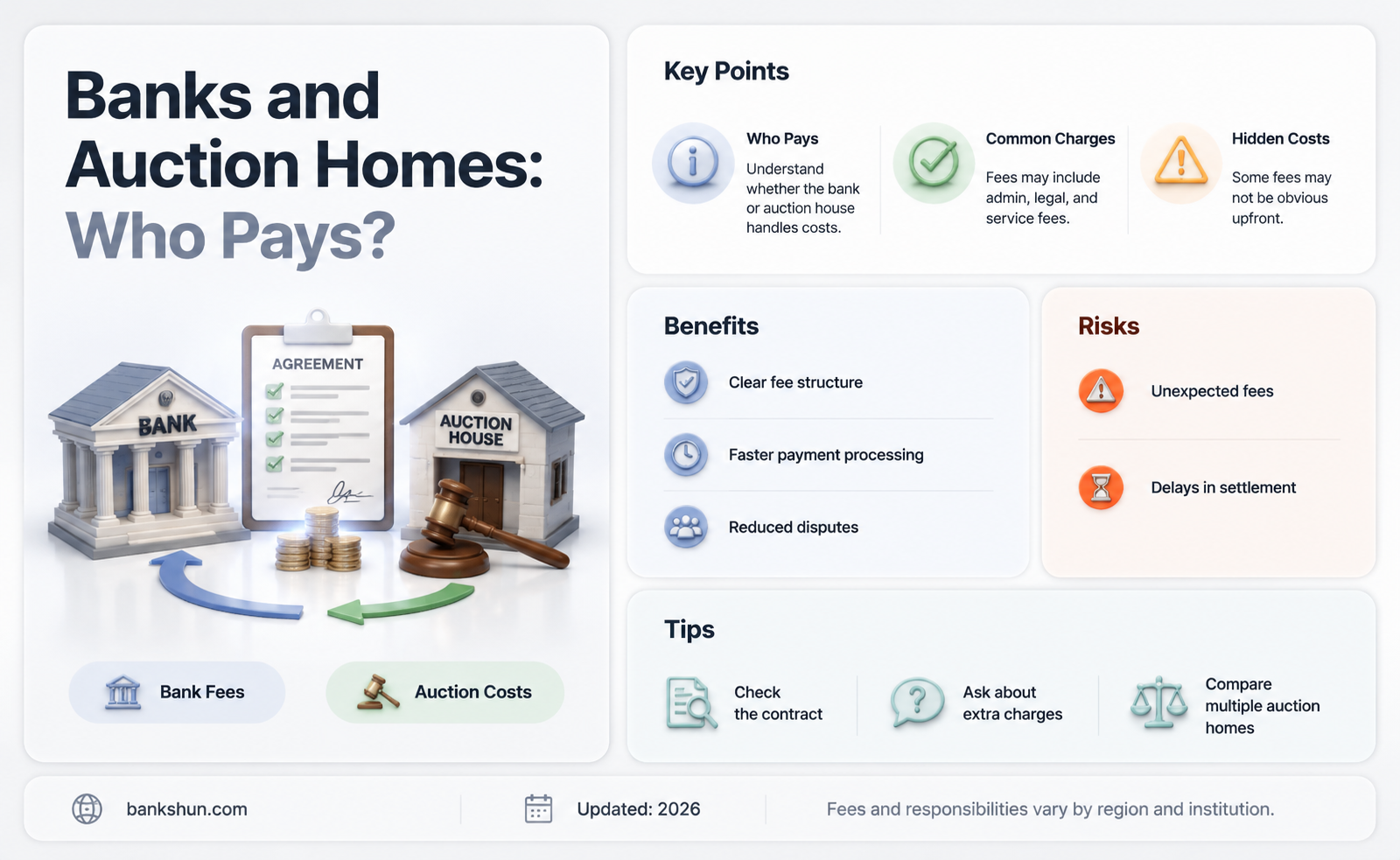 do banks help pay for auction home