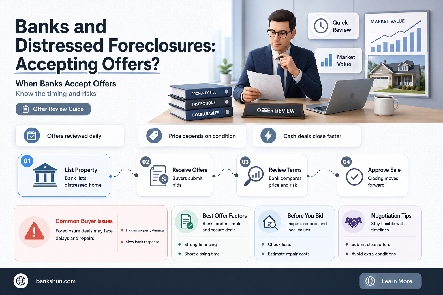 do banks accept offers on distressed foreclosures