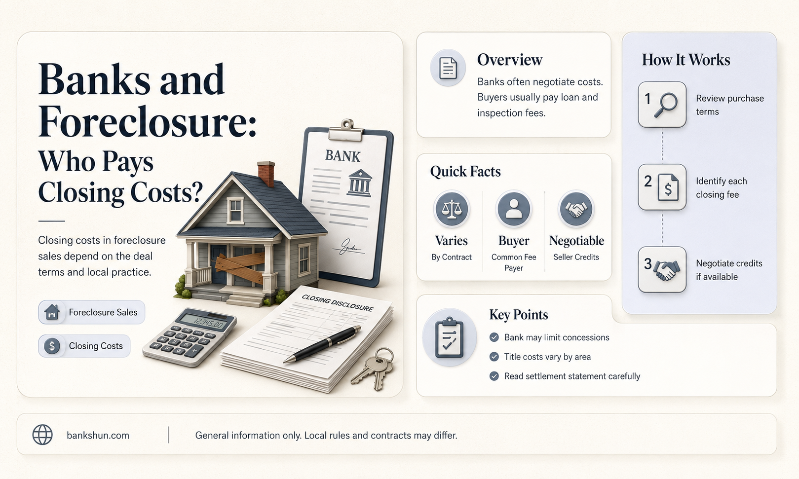 do banks pay closing costs on foreclosures
