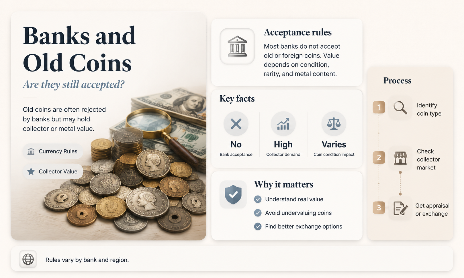 do banks still accept old 1 coins