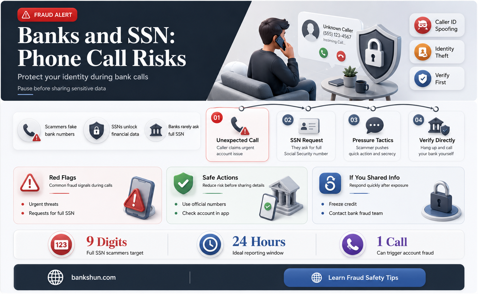 do banks ak for ssn over phone