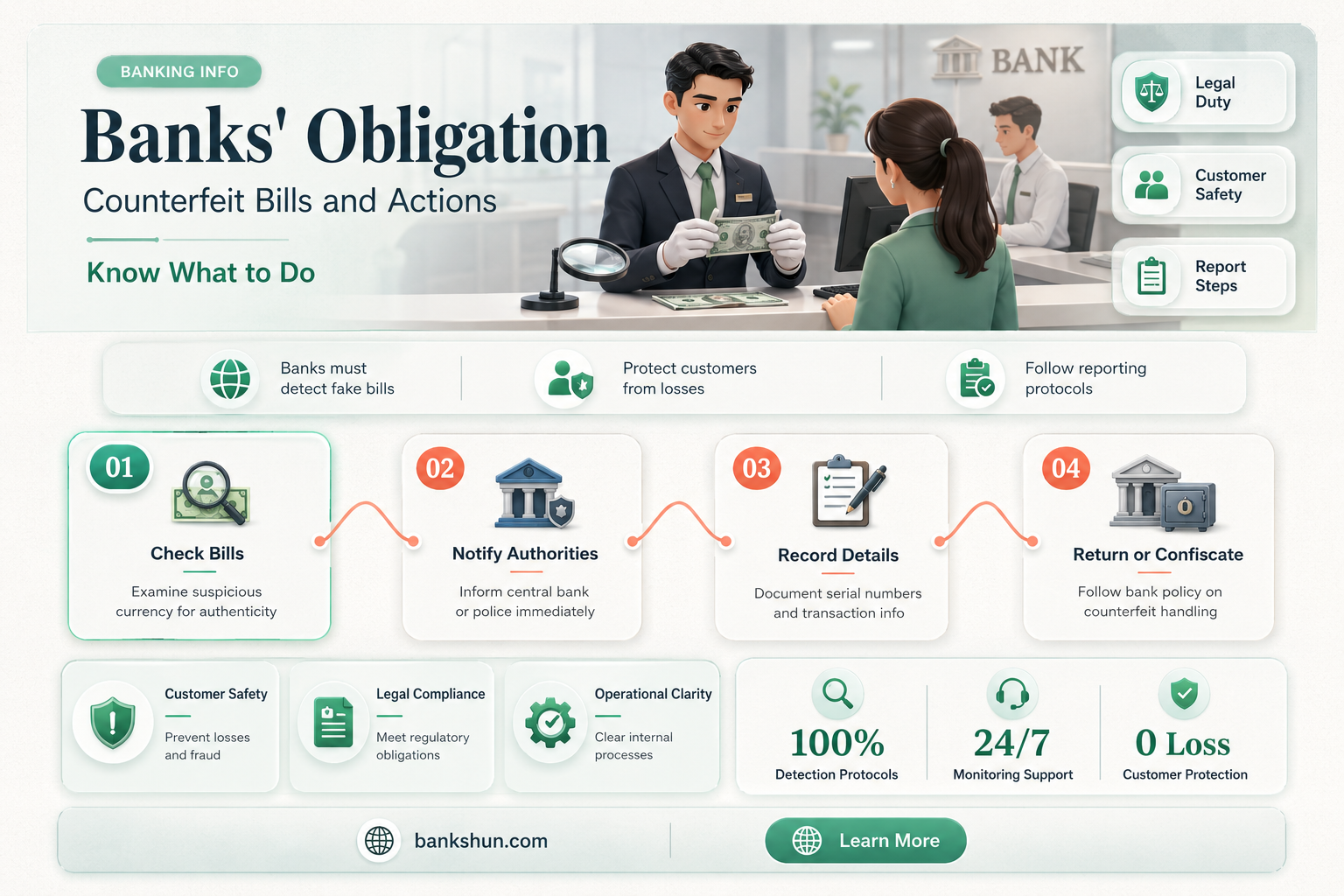 do banks have to keep counterfiet bills