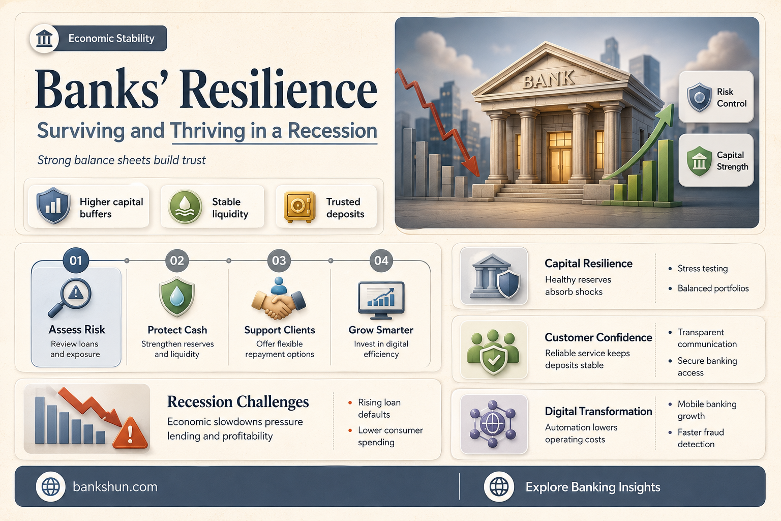 do banks do good in a recession