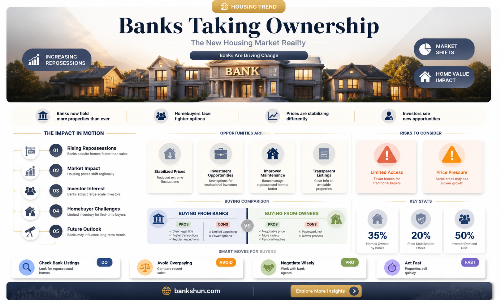 are banks taking ownership stakes in houses