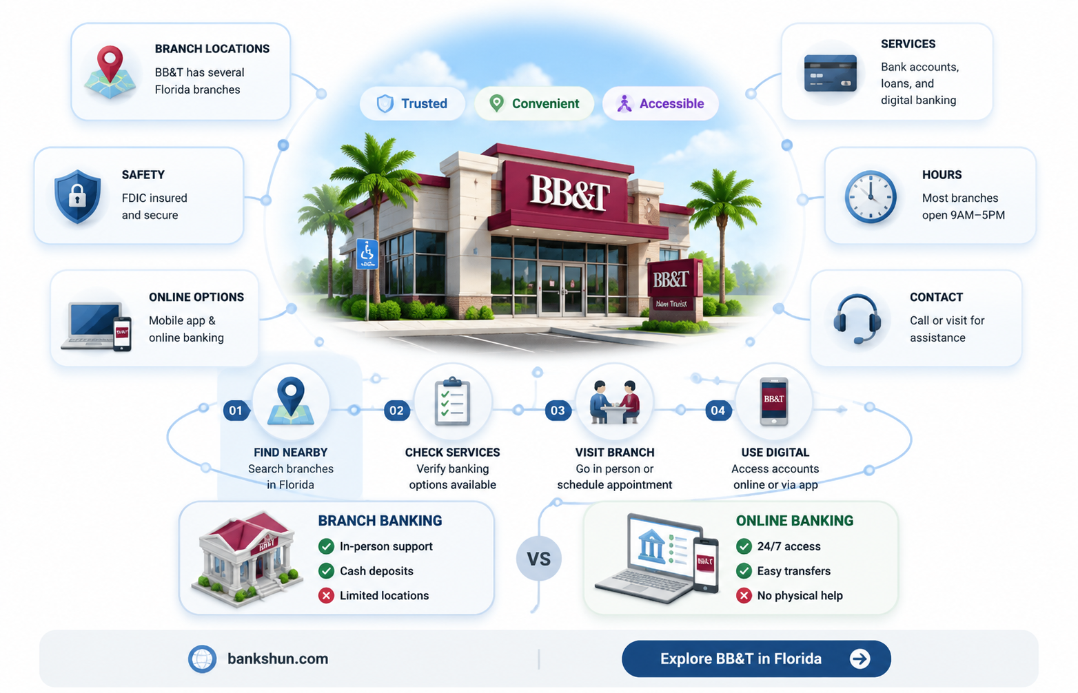 are there bb&t banks in florida