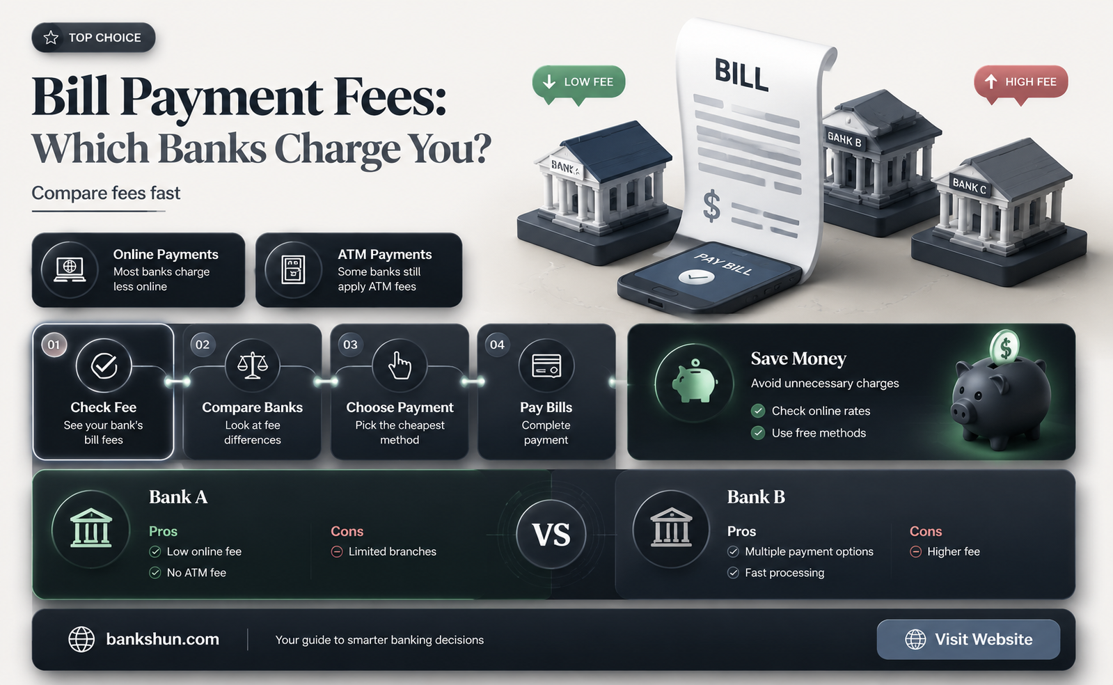 do any banks charge bill pay fees
