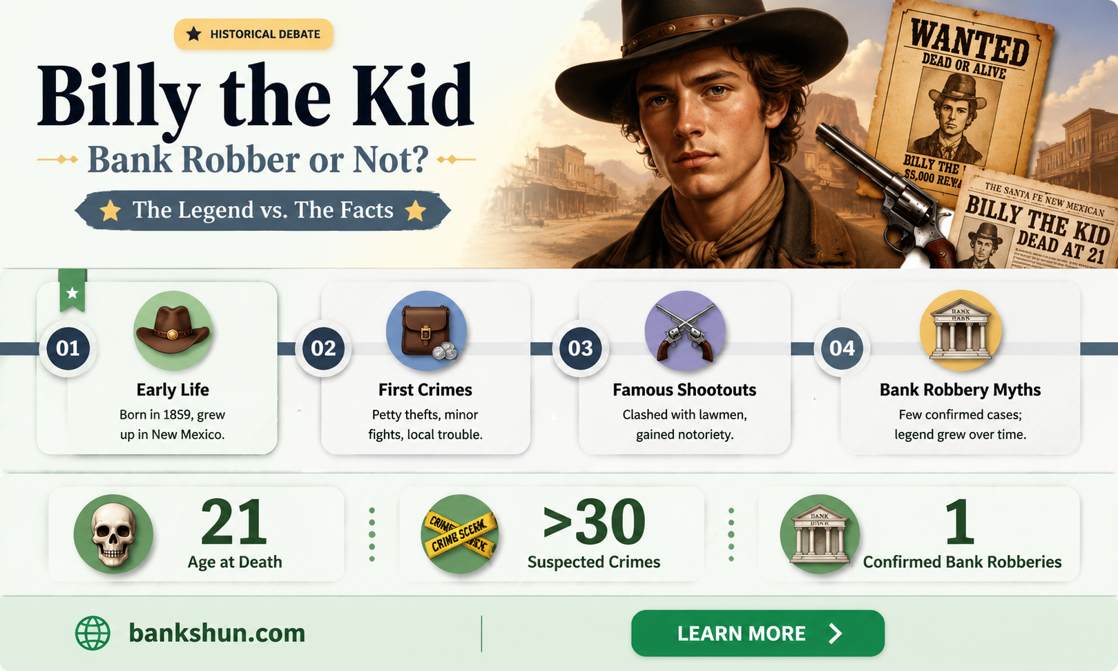 did billy the kid rob any banks