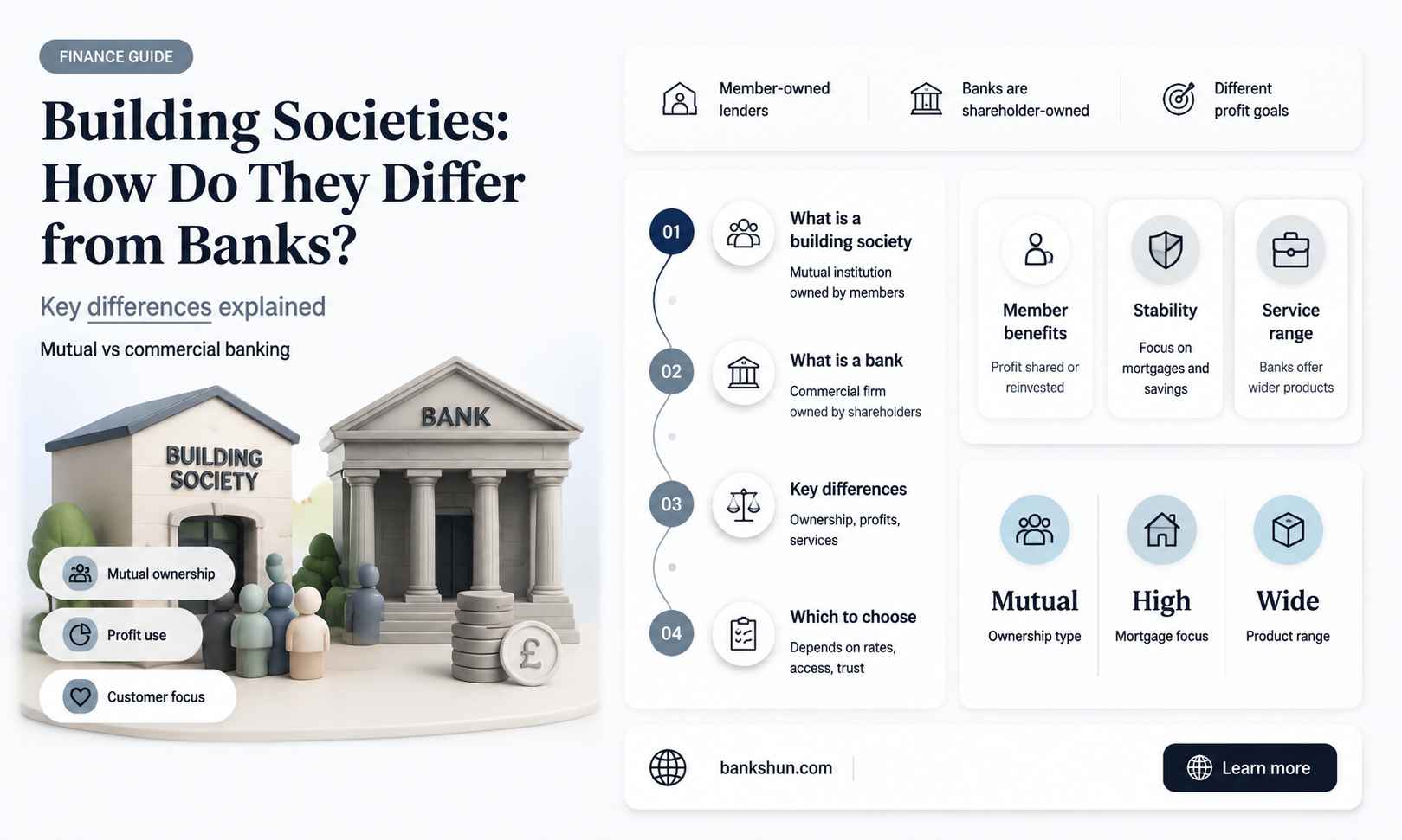 do building societies operate differently than banks