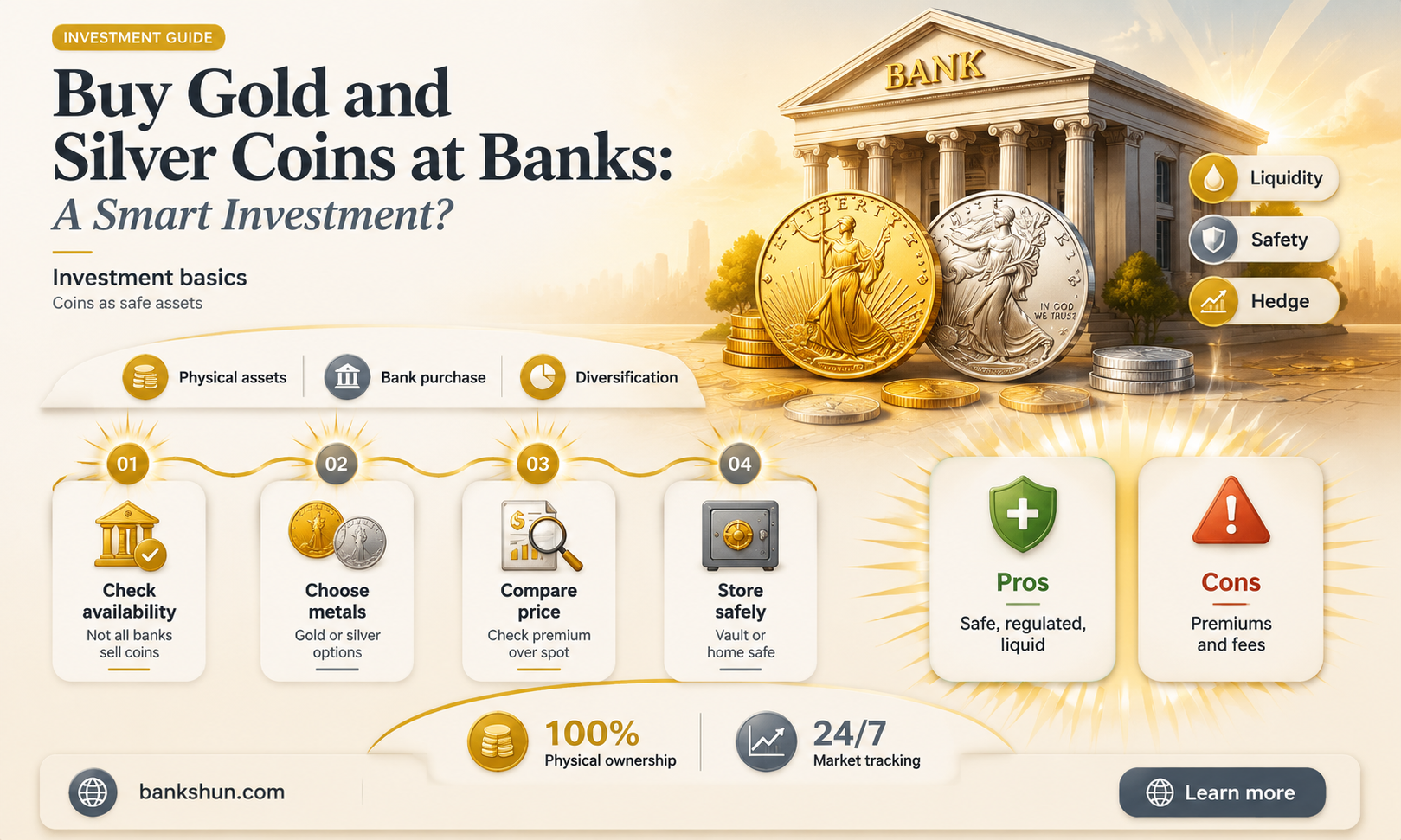 do banks sell gold and dsilver coins