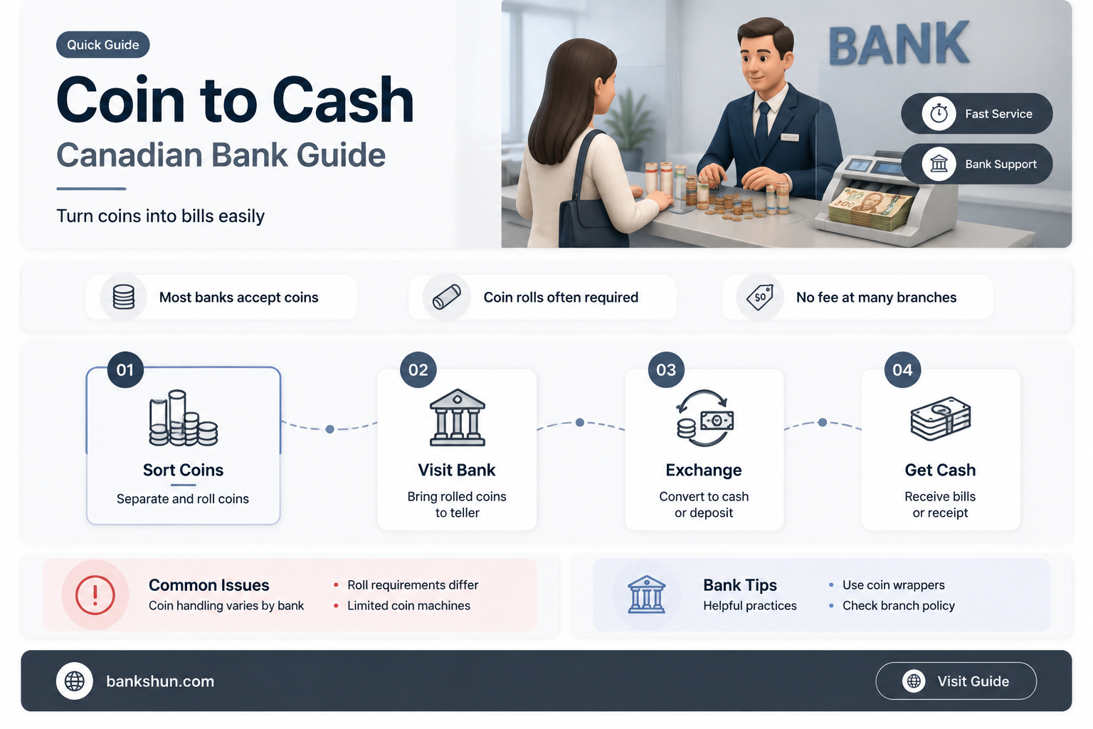 do canadian banks exchange coins for bills