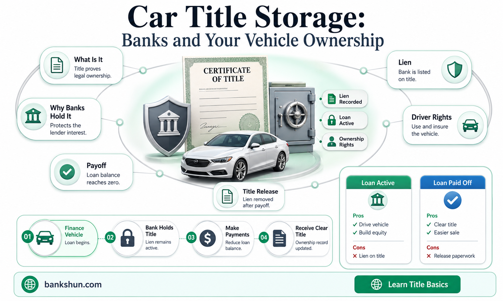 do banks keep the titles of cars