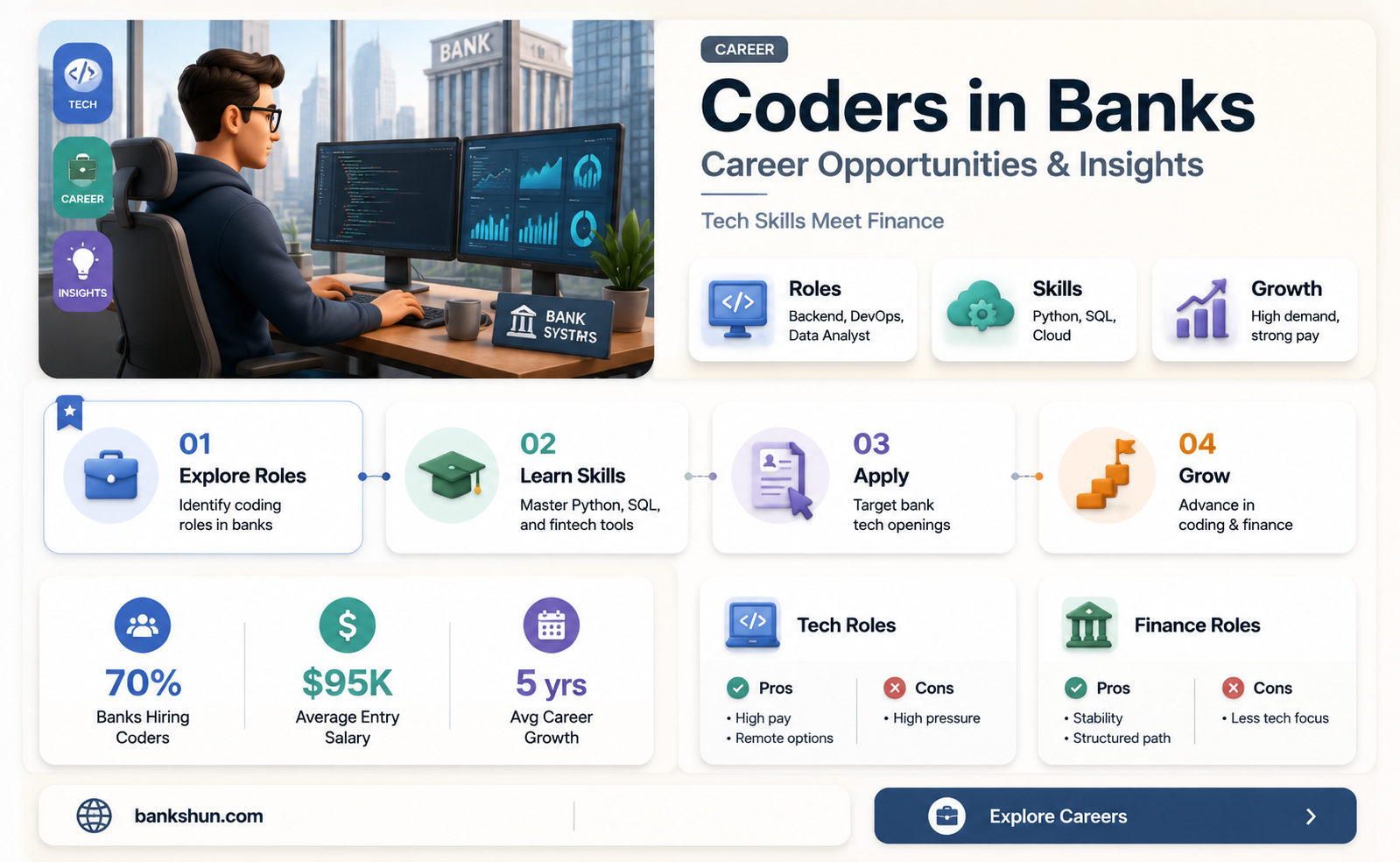 are there jobs for coders in bank