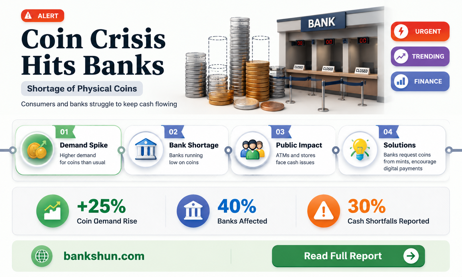 are the banks running out of coins