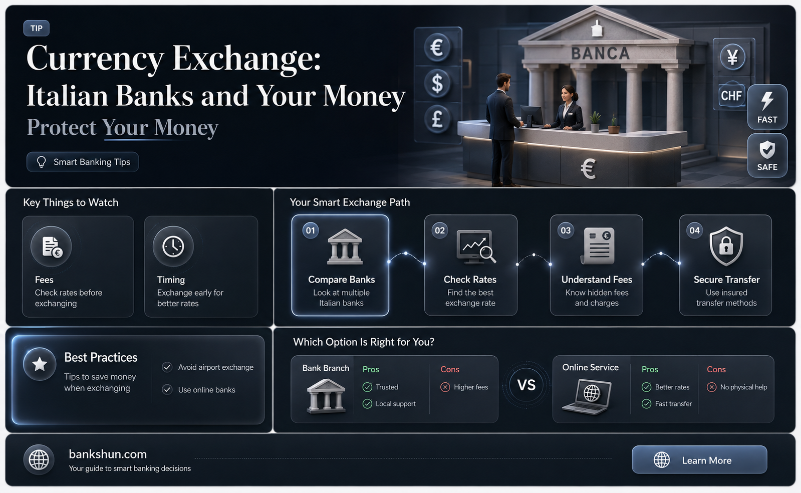 do banks in italy do currency exchange