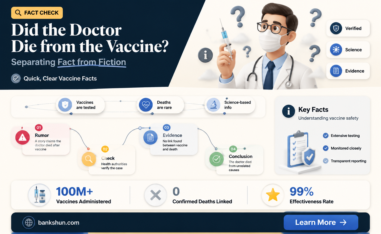 did the doctor die from the vaccine