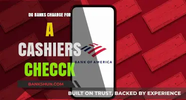 Cashier's Check Fees: What Banks Charge