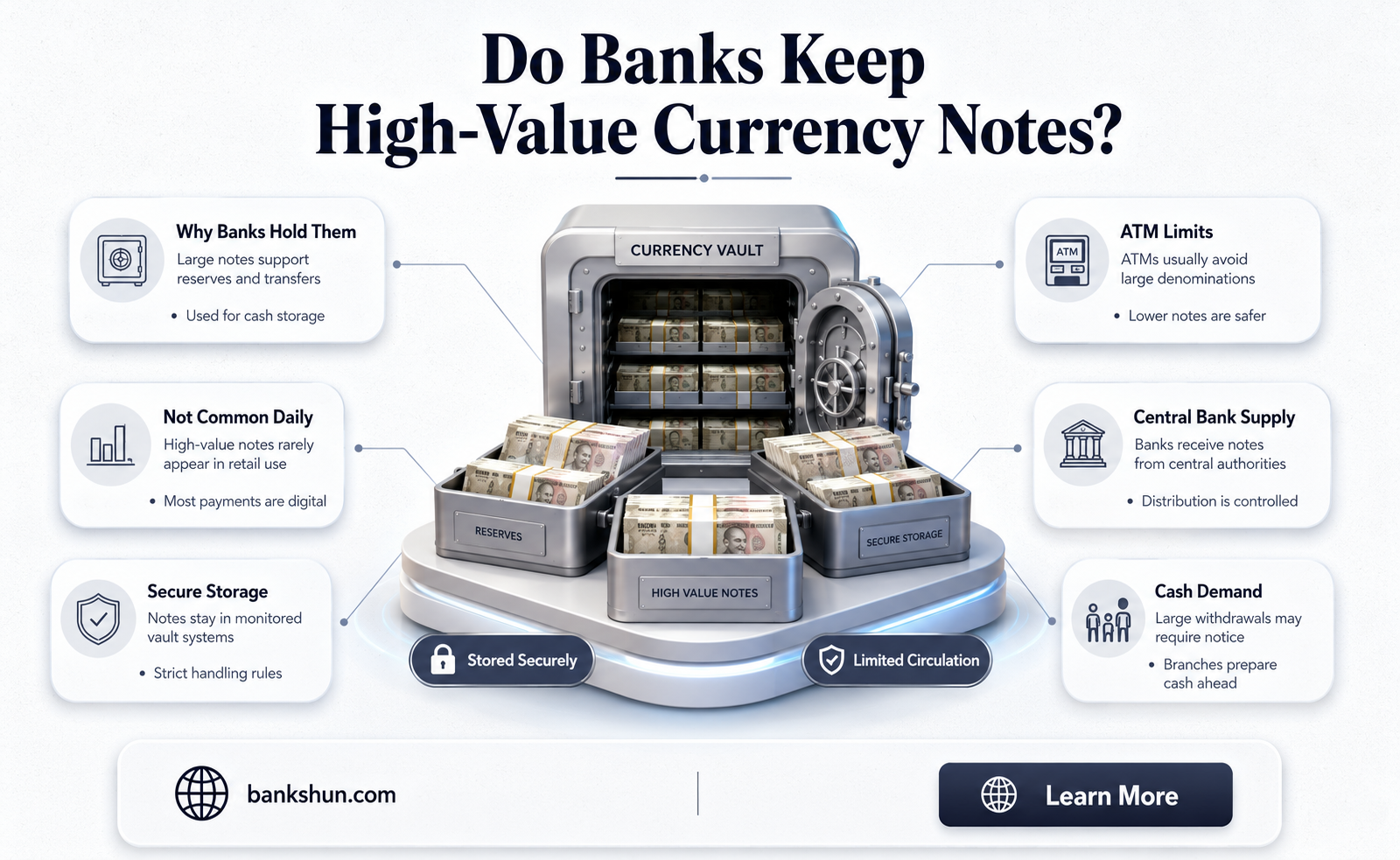 do banks carry larger bills than 100