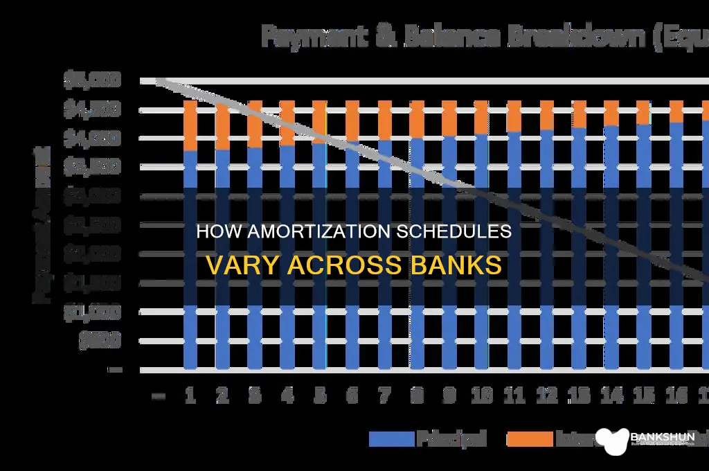 do different banks have different amoritization schedules