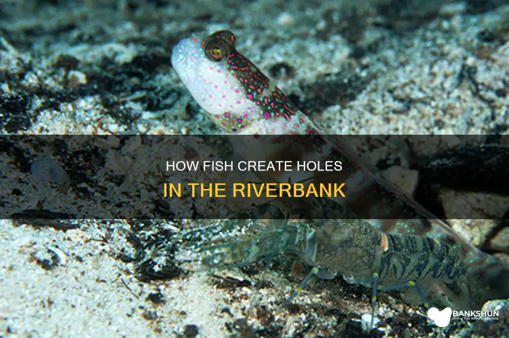 do fish make holes in the bank