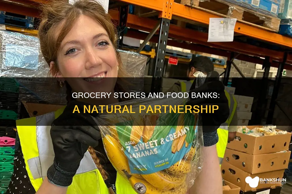 do grocery stores partner with food banks