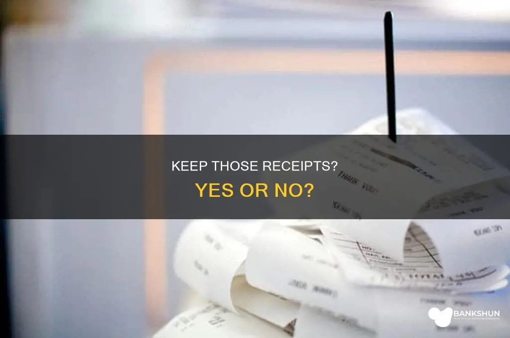 do i need to keep bank receipts