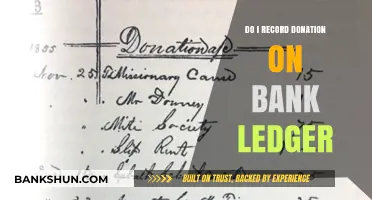 Recording Donations: Bank Ledger Management