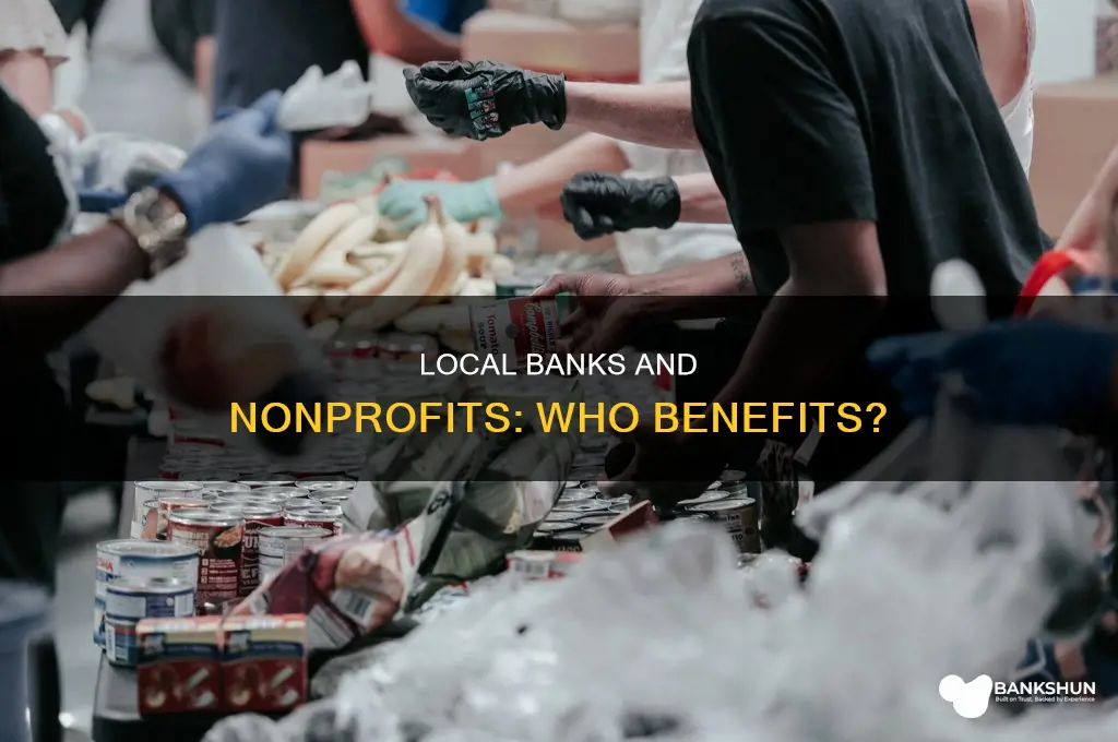 do local banks donate to nonprofit organizations