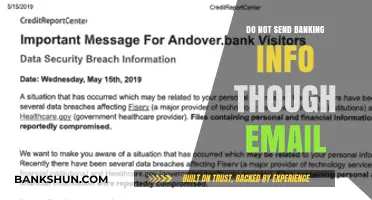 Protect your banking info: Avoid email for sensitive data