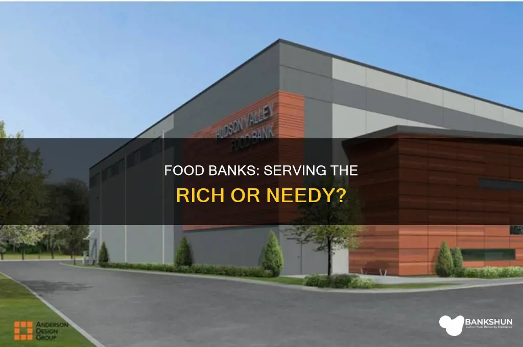 do rich people go to food banks
