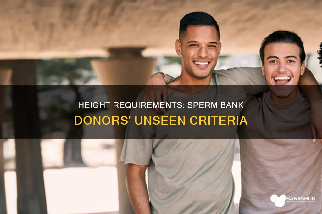 do sperm banks have a height requirement