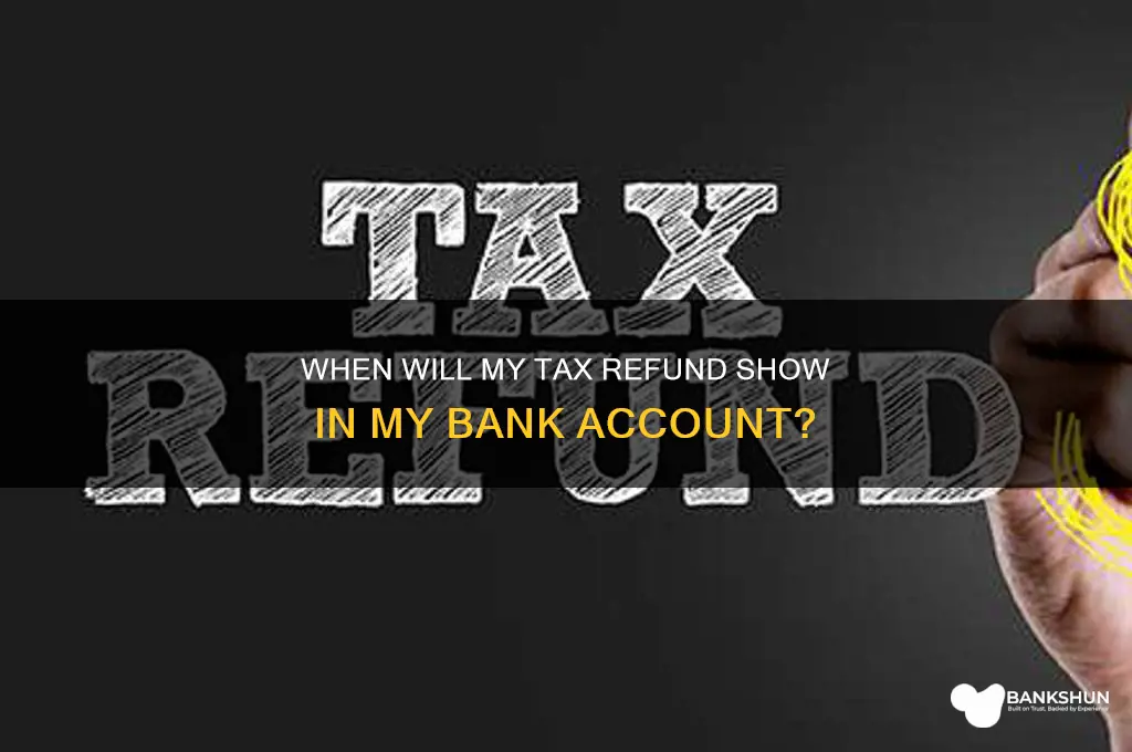 do tax refunds immeduately show in bank