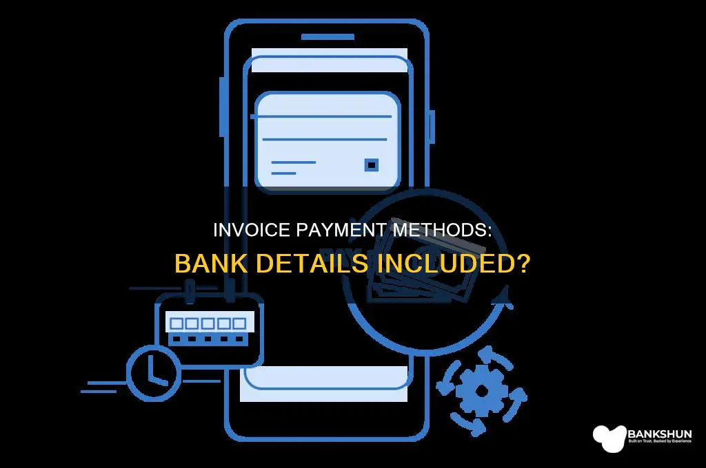 do you include bank details on invoice