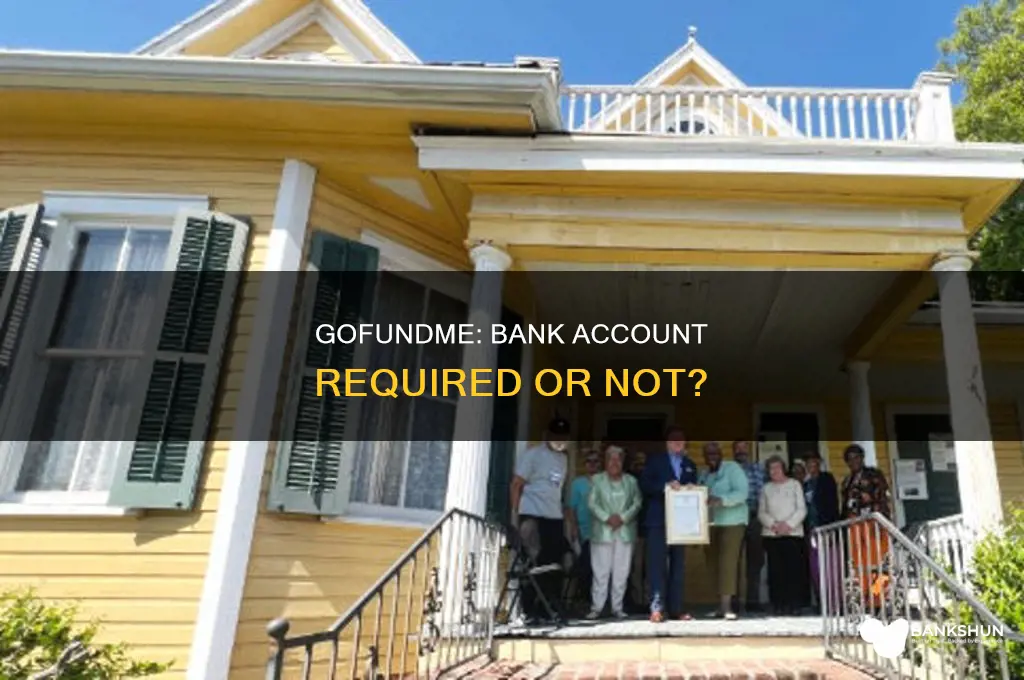 do you need a bank for gofundme