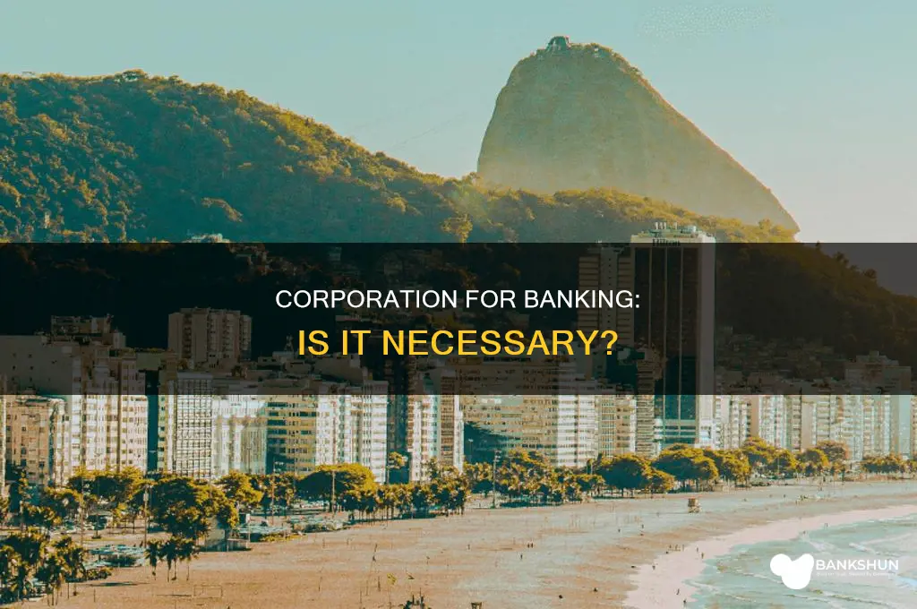 do you need a corporation for banking