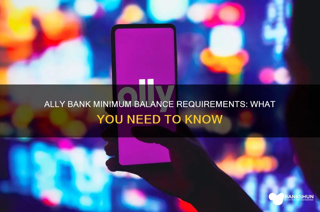 does ally bank have a minimum balance