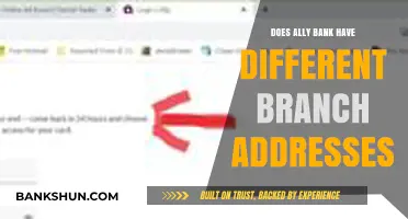Ally Bank: Branch Address Options