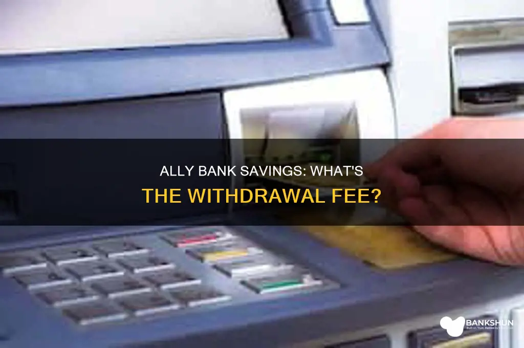 does ally bank savings charge for withdrawal